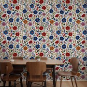 Fotótapéta - Virágok kék-pirosban (147x102 cm)