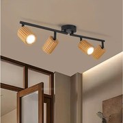 BRILAGI - MODERN WOOD spotlámpa 4xGU10/8W/230V fa/fekete
