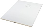Cagliari White 80x100x2,6 cm szögletes, SMC zuhanytálca szifonnal