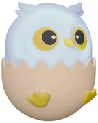 LED RGBW Dimmelhető gyermek érintős lámpa LED/1W/5V USB 1200 mAh bagoly kék