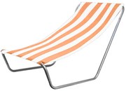 Összecsukható strandszék SAND, narancssárga csíkokkal