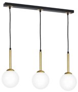 Csillár zsinóron PARMA 3xE14/40W/230V fekete