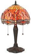 Endon 64092 - Tiffany DRAGONFLY asztali lámpa 2xE27/60W/230V Ø 30 cm