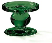 Sötét zöld üveg gyertyatartó – 7x9 cm
