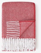 Goldea pamut takaró mozaik - piros 140 x 200 cm