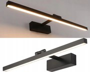 Led Fali Lámpa Fürdőszoba Szekrény Tükör Fürdőszoba 18W 60cm Fekete