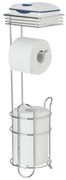 Ezüstszínű krómozott acél WC-papír tartó állvány – Wenko