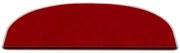 Piros lépcsőszőnyeg szett 16 db-os 20x65 cm Plain Color – Vitaus