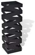 vidaXL Szögletes esőermyő / sétabot tartó 48,5 cm fekete