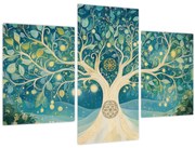 Kép – Mágikus fa spirálokkal (90x60 cm)