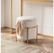 Eglo 424135 - Taburet MASHIKE 46x41 cm fehér/arany