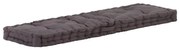 antracitszürke pamut raklappadló-párna 120 x 40 x 7 cm