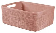 Curver Tároló kosár JUTE M, rózsaszín