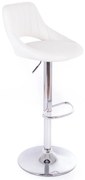 G21 Aletra bárszék, fehér, műbőr