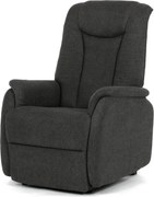 Szürke elektromos relaxfotel kábeles vezérléssel, szövet kárpitozással, TV-L8963 GREY2
