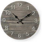 Nedis CLWA002WD30 - Falióra 1xAA/1,5V lucfenyő 30 cm