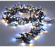 1500 LED-es BOA fényfüzér, kültéri-beltéri hálózati adapteres, időzíthető 6/18 órás, 8 féle fényjátékkal, Hideg-Meleg fehér, 30 m, IP44