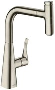 Hansgrohe M71, mosogatócsaptelep M7115-H240 kihúzható spray-vel, sBOX, rozsdamentes acél megjelenés, HAN-73802800