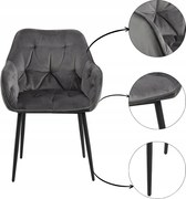 Brooke kárpitozott étkező konyhai Szék karfával