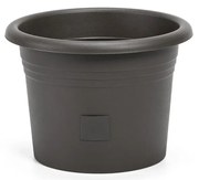 Plastia Öntözés nélküli virágcserép Narza átmérő25 cm, antracit, 25 cm átmérőjű