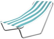 Összecsukható strandnyugágy SAND, türkiz csíkokkal
