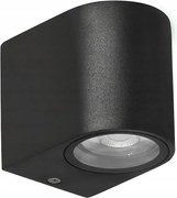 Lobelia kerti lámpa homlokzati lekerekített 9,4x8cm fekete 1x35W GU10 IP4