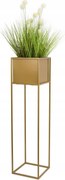 Virágágyás álló modern állvány 90cm arany loft