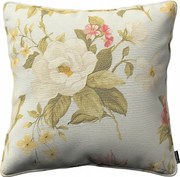 Párnahuzat 60x60 nagy virágok kék alapon