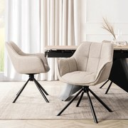 Bézs Forgószék PEONY 2