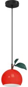 Csillár zsinóron APPLE 1xE27/15W/230V piros