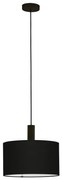 Eglo 33354 - AMANI kábeles függőlámpa 1xE27/60W/230V, Ø 38 cm, fekete