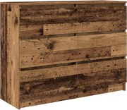 vidaXL antik fa szerelt fa tálalószekrény 100x35x76 cm