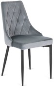 Kárpitozott étkezőszék Cork, szürke