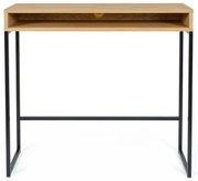 Íróasztal tölgyfa dekoros asztallappal 35x100 cm Frame – Woodman