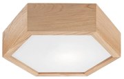 Mennyezeti lámpa OAK HEX 1xE27/60W/230V á. 32 cm tölgy