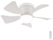 Globo Globo 03609W - LED Dimmelhető mennyezeti ventilátor HINES LED/10W/230V + távirányító fehér GL7782