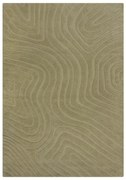 Khaki kézi szövésű gyapjú szőnyeg 200x290 cm Mesmerise Sage – Flair Rugs