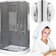 Stylio 80 félkör alakú kabin, átlátszó