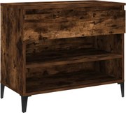 vidaXL füstös tölgy színű szerelt fa cipősszekrény 70 x 36 x 60 cm