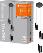 Ledvance - LED Dimmelhető csillár zsinóron SMART+ DECOR 3xLED/8W/230V fekete Wi-Fi