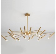 Redo 01-2776 - Csillár rúdon RAYEN 16xG9/10W/230V bronz