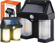 Napelemes Lámpa Kerti Homlokzati Fali Lámpa Szürkületi Mozgásérzékelő