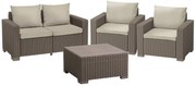 Keter California kerti bútor szett 2+2+2 cappuccino (610049)