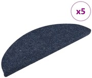 5 db öntapadós lépcsőszőnyeg 56 x 17 x 3 cm kék félkör alakú