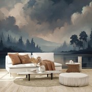 Fotótapéta - Szürke tó (147x102 cm)