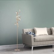 Design állólámpa sárgarézzel, LED-del és dimmerrel - Krisscross