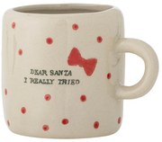 Bézs agyagkerámia bögre karácsonyi mintával 250 ml Christy – Bloomingville