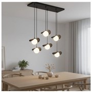 RITUAL zsinóros csillár 6xG9/8W/230V fekete