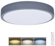 Solight WO8001 - LED dimmelhető lámpa SZÜRKE LED/48W/230V 3000-6500K, 38 cm, DO