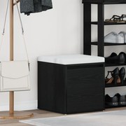 Fiókos Szekrény Fekete Tölgy 40,5x40x40 cm Műgyanta